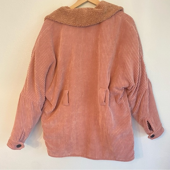 ba&sh Blush Corduroy Teddy Jacket plush pink size XS great condition - Picture 7 of 8